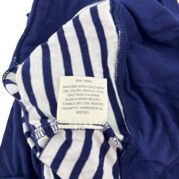 Soma Striped Hooded Cardigan Duster‎ Button Front Lightweight Nautical Coastal S - Picture 5 of 10